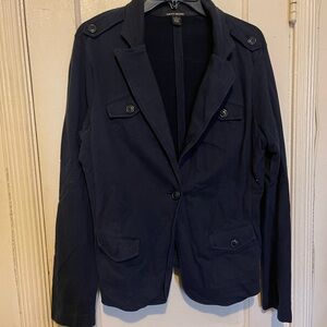 Lucky Brand Navy Military-Style Jacket
